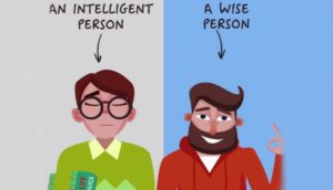 difference between an Intelligent person and a Wise person