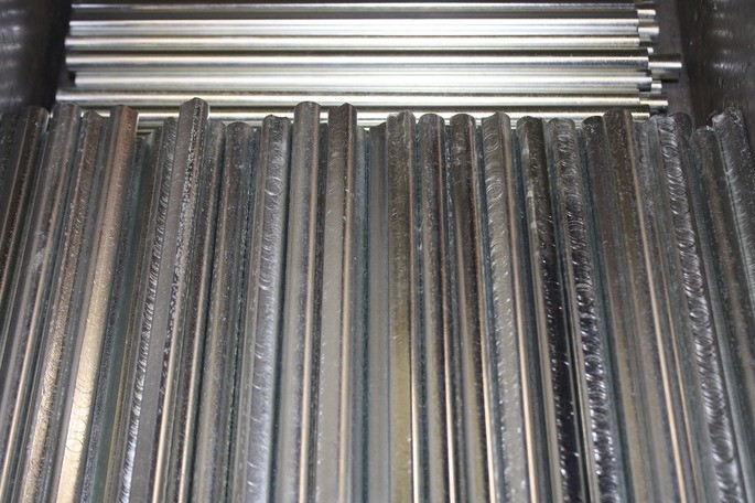 steel bars processed in the secondary sector